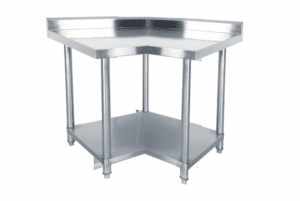 KSS 900mm Corner Bench w/ Shelf Underneath and Splashback