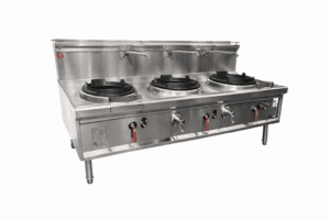 OXFORD HORIZONTAL THREE HOLE WATERLESS WOK - CHIMNEY BURNER