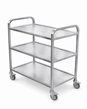 KSS 3 TIER STAINLESS TROLLEY