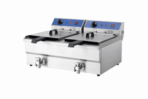 Royston double tank fryer with oil tap 20lt