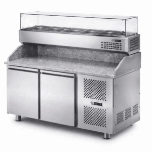 ITALFRIDGE 2 DOOR PIZZA STONE TOP