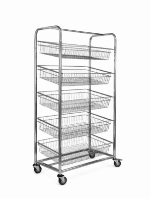 KSS 5 BASKET ANGLED TROLLEY