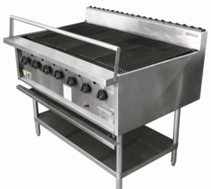 OXFORD 7 BURNER BBQ CHARGRILL WITH 600mm HOT PLATE