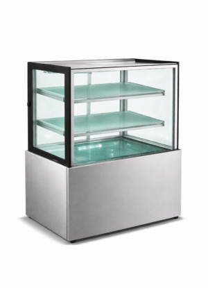 MITCHEL STRAIGHT GLASS COLD DISPLAY THREE TIER - 900MM (SC900B-3S)