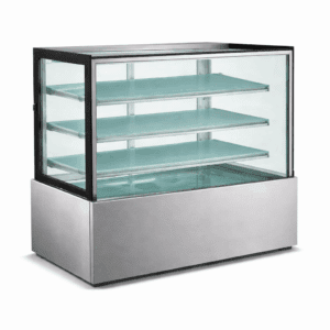 MITCHEL STRAIGHT GLASS COLD DISPLAY FOUR TIER 1500MM (SC1500B-4S)