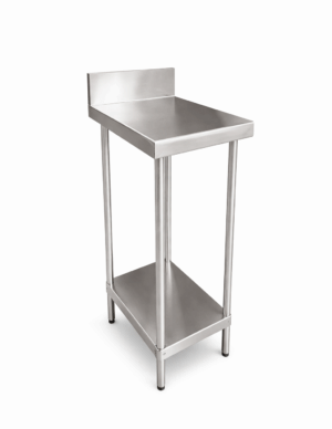 KSS BENCH WITH STORAGE SHELF UNDERNEATH AND SPLASHBACK 300MM (03-300L)