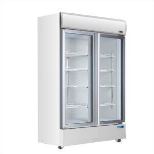Mitchel Refrigeration Glass 2 Door Drinks Refrigerator (Swing Doors)