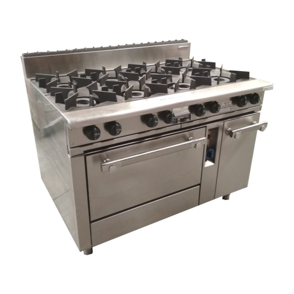 Oxford Series 8 Burner Cooktop w/ Gas Oven (on left hand side) 8BBT-OV-L