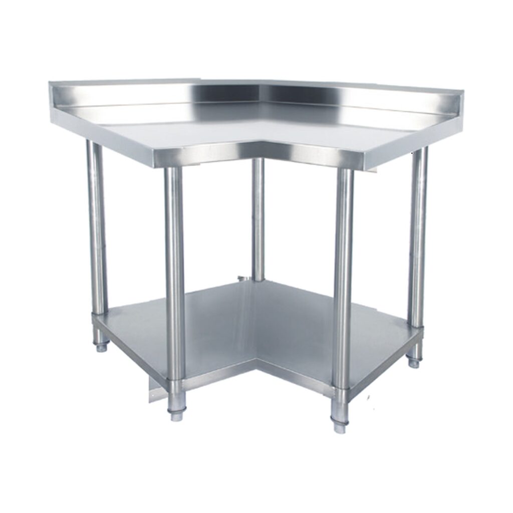 KSS 900mm Corner Bench w/ Shelf Underneath and Splashback