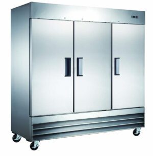 Mitchel Refrigeration Stainless Steel Six-Half Door Refrigerator