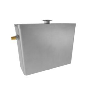 Disabled Compliant Dual Flush Cistern Left Side Entry Stainless Steel