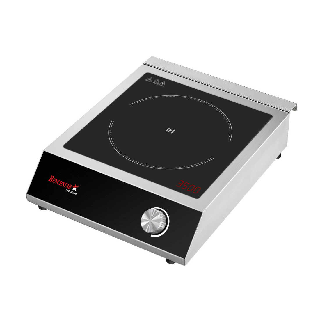 Benchstar Commercial Heat-resistant Ceramic Glass Hob Induction Plate ? EIC350M-1
