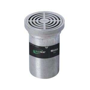 112mm Round Drop in Floor Waste Arrestor (suits 100mm pipe) (Heel Proof)