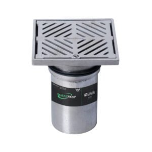 150mm Square Floor Waste Arrestor (suits 100mm pipe) (Heel Proof)