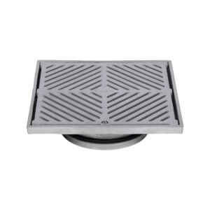 225mm Square Floor Waste (suits 150mm pipe) (Heel Proof)