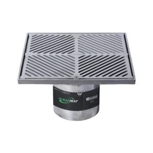 300mm Square Floor Waste Arrestor (suits 150mm pipe) (Heel Proof)