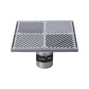 300mm Square Floor Waste Arrestor (suits 100mm pipe) (Heel Proof)
