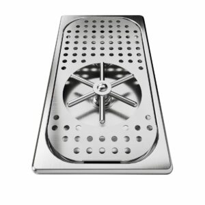 Glass/Milk Jug Rinser with Drain Tray