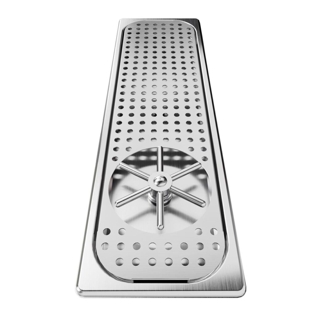 Glass/Milk Jug Rinser with Drain Tray - 600