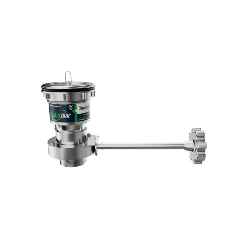 Cast Stainless Sink Waste Arrestor with Shut Off Valve (90mm)