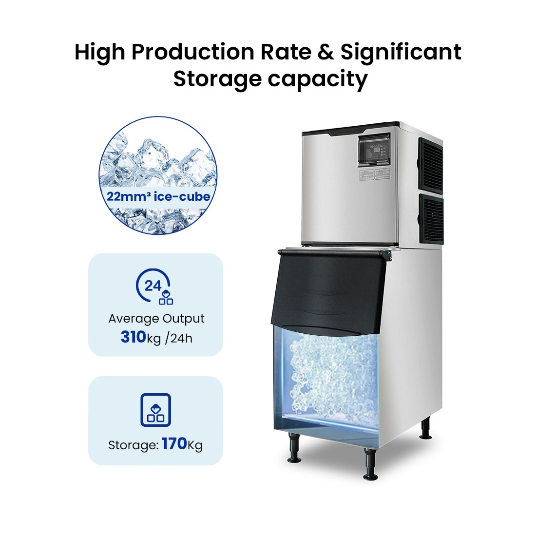 Blizzard Ice Maker Air-Cooled - SN-700P - Image 4