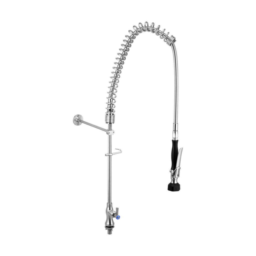 Stainless Steel Single Bench Mount Pre-Rinse Unit