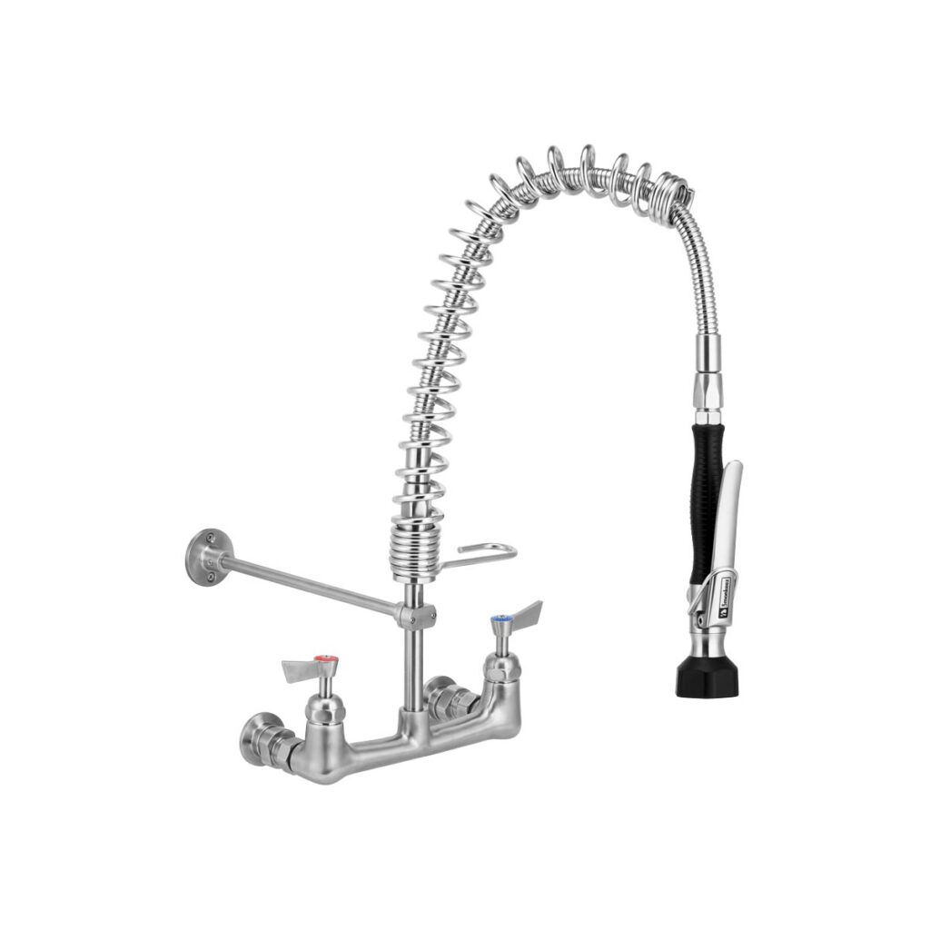 Compact Stainless Steel Exposed Wall Mounted Pre Rinse Unit