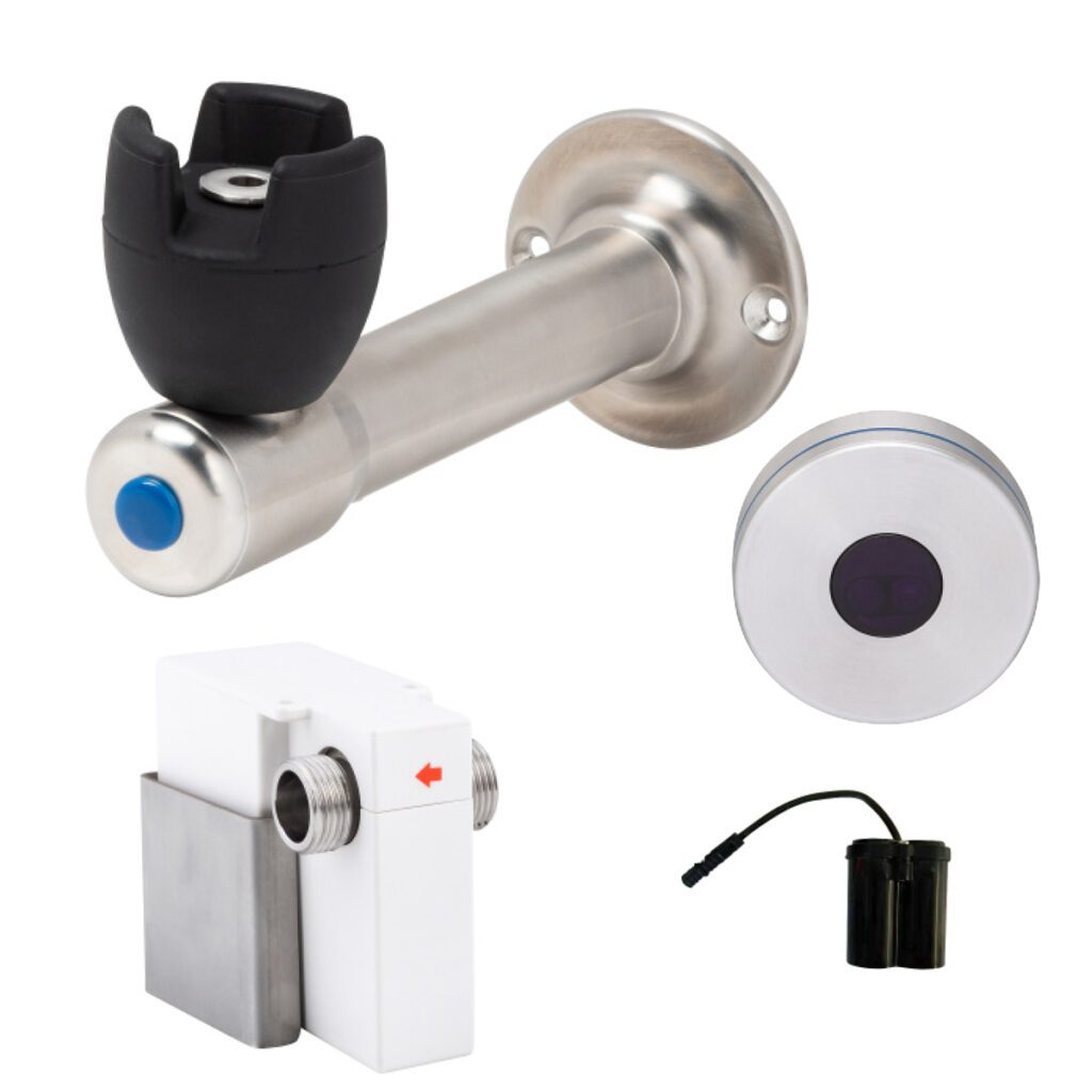 90 Degree Silicone Mouthguard Bubbler with Hob-Mount Sensor Battery Operated