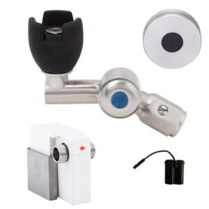 45 Degree Silicone Mouthguard Bubbler with Hob-Mount Sensor Battery Operated