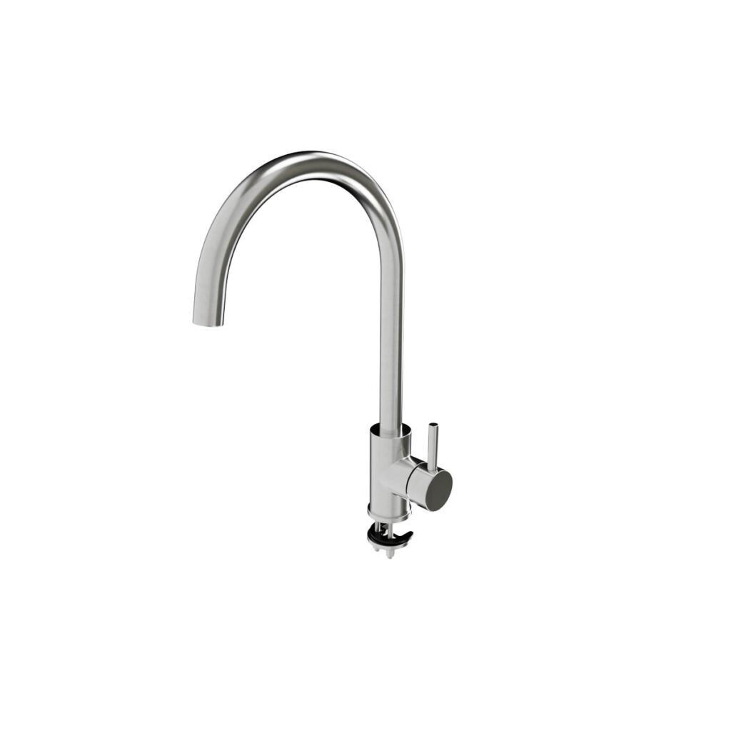 Stainless Steel Swivel Gooseneck Sink Mixer