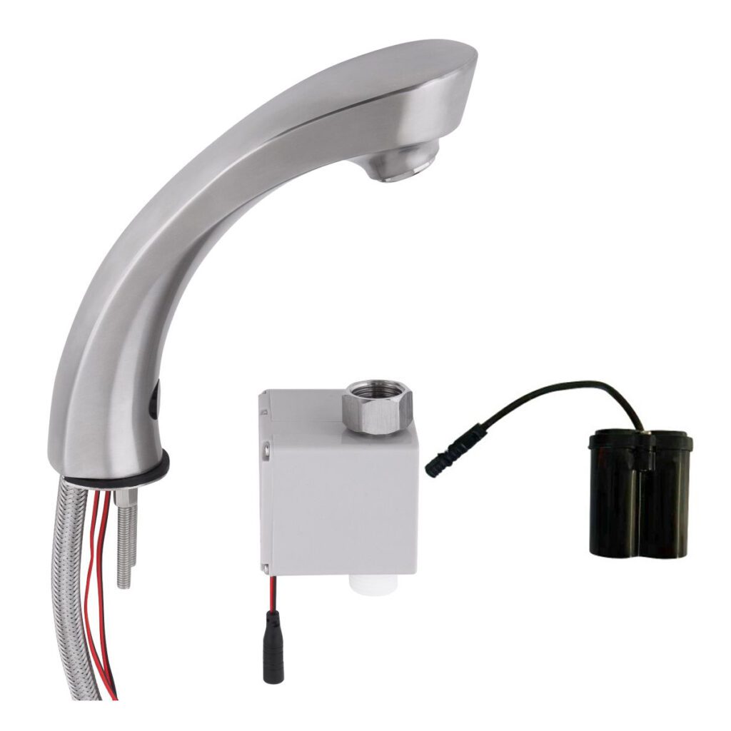 Stainless Steel Hob Mounted Sensor Tap - Battery Powered