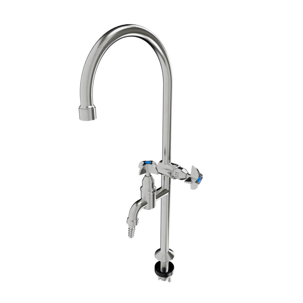 GUARDIAN-S/S Type 8 Lab Tap w/ V/R Aerator on Main Spout