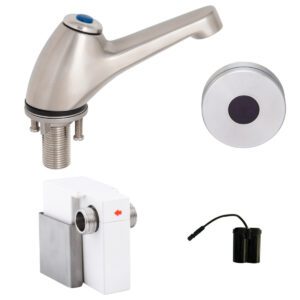 Pillar Tap with Hob-Mount Sensor Battery Operated