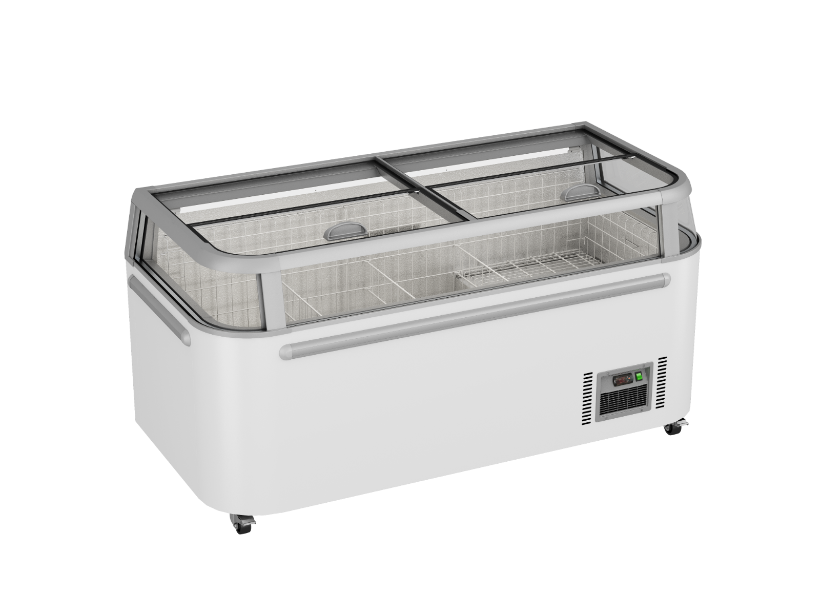 Thermaster Supermarket Island Freezer with Glass Sliding Lids ZCD-E185G