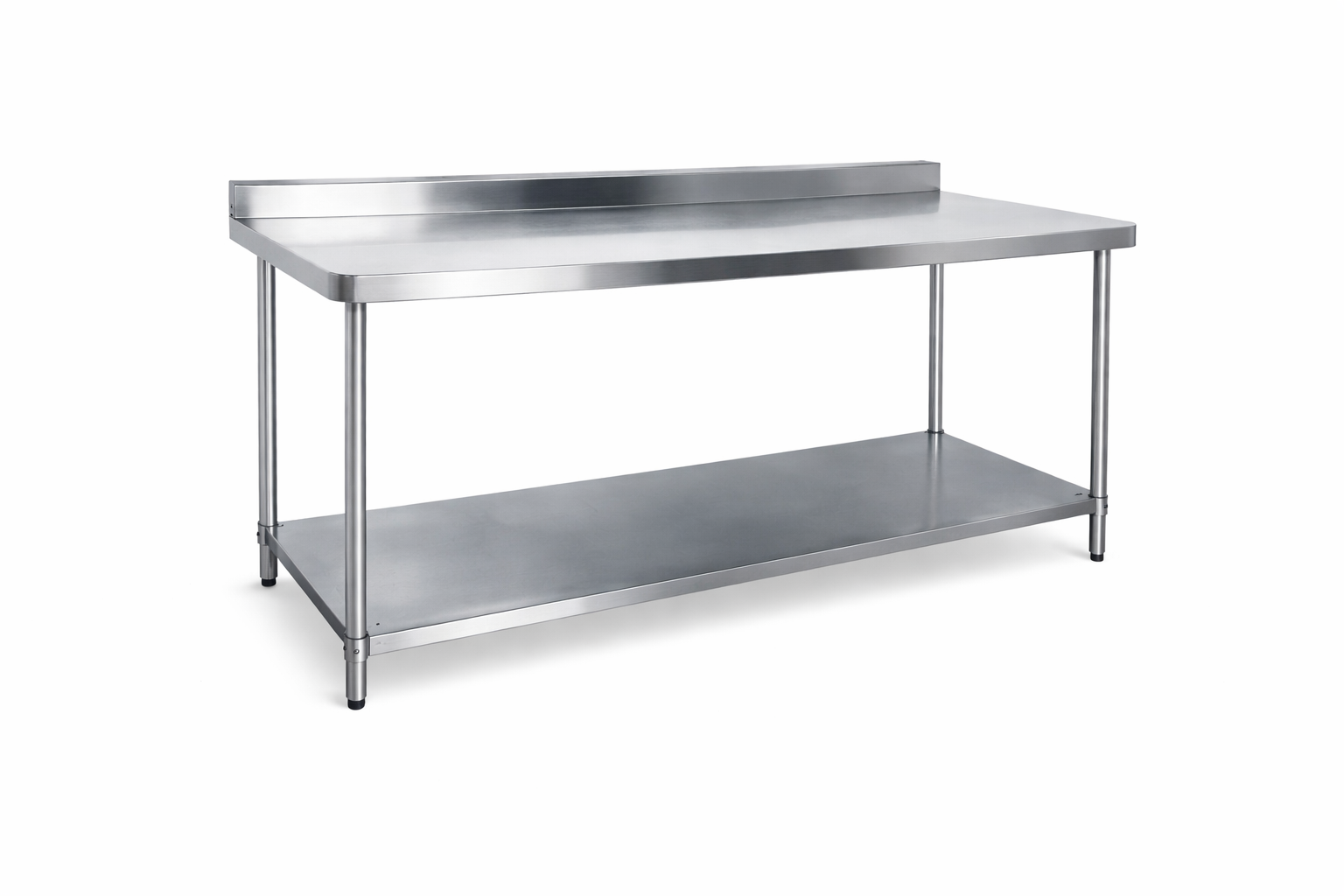 KSS 2400mm Bench w/ Shelf Underneath and Splashback