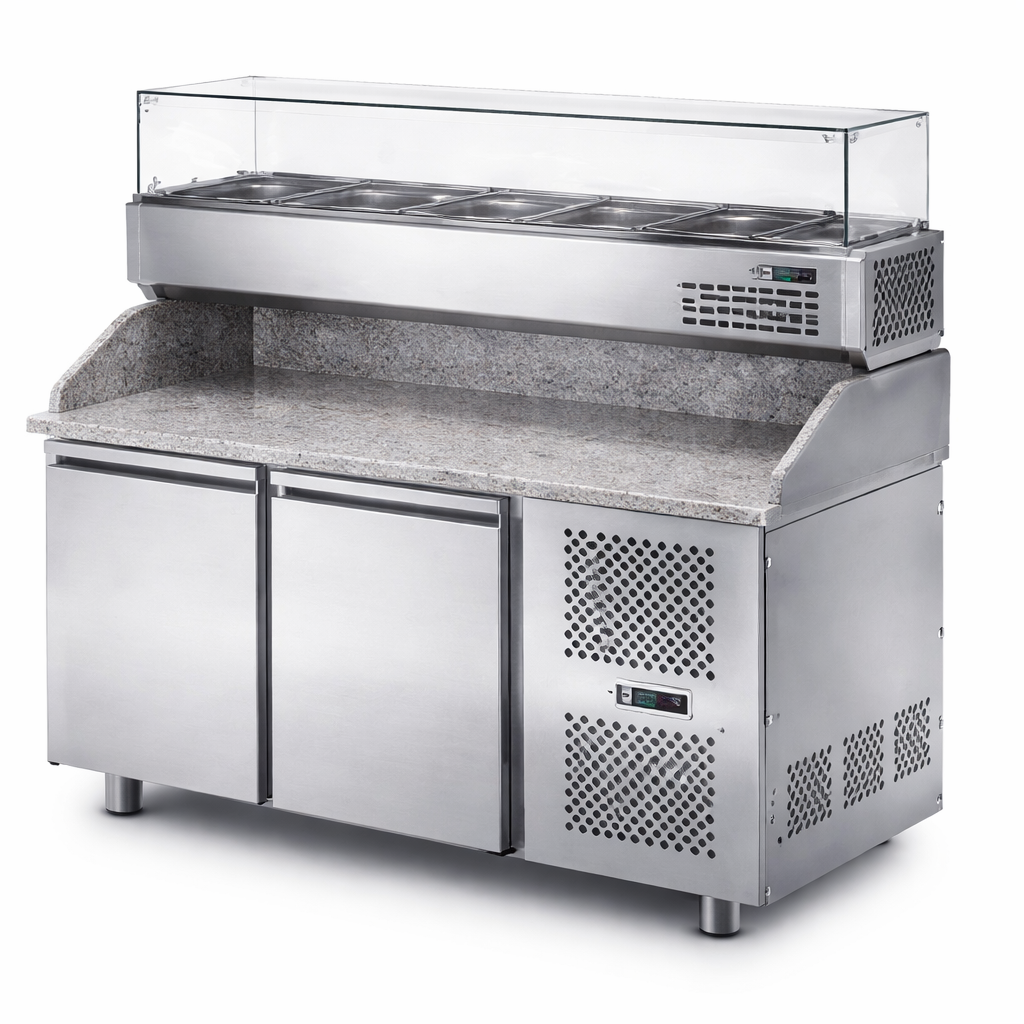 Italfridge 2 Door Pizza Stone Top