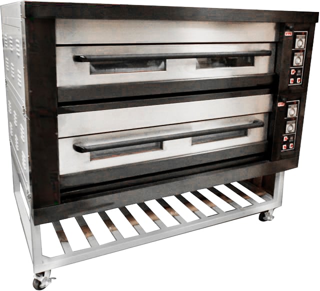 Amalfi Electric Two Deck Bakery Oven with Stone Base