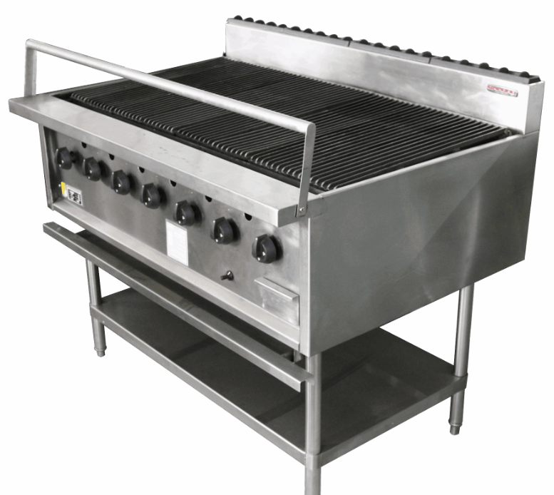Oxford 7 Burner BBQ Chargrill with 900mm Hot Plate