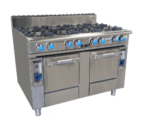 OXFORD 8 Burner Cooktop with 2 Gas Ovens