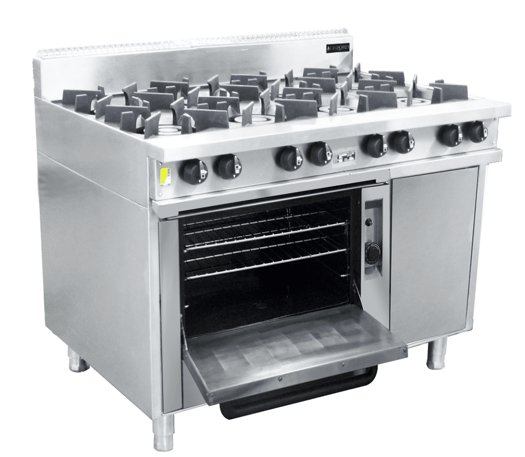 Oxford Series 8 Burner Cooktop w/ Gas Oven & Pilot Light (on left hand side)