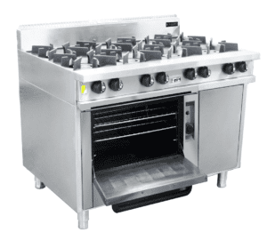 Oxford Series 8 Burner Cooktop w/ Gas Oven & Pilot Light (on left hand side)