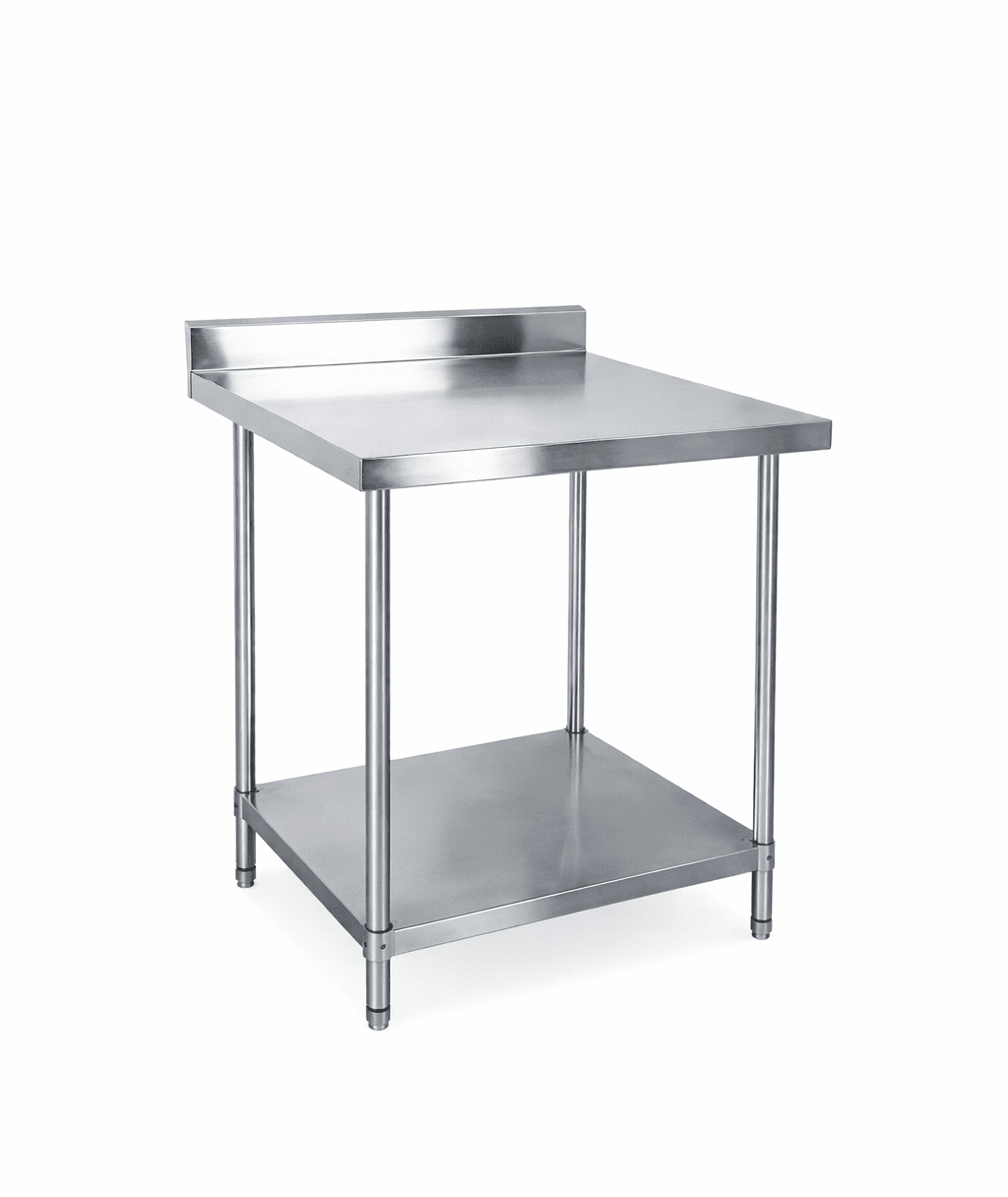 KSS Bench with Storage Shelf Underneath and Splashback 600mm (03-600L)