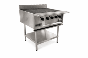 Oxford 5 Burner BBQ Chargrill with 600mm Hot Plate