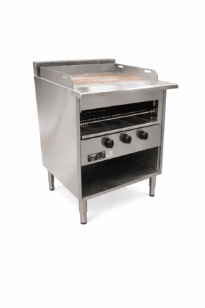 3 BURNER GRIDDLE PLATE WITH TOASTER UNDERNEATH