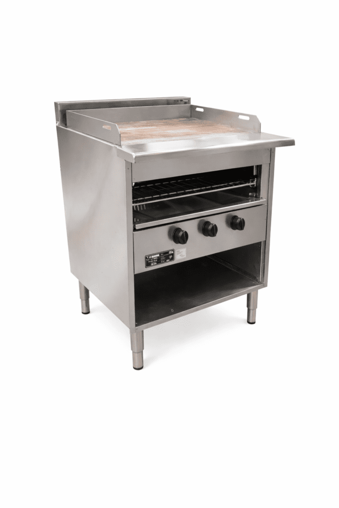 3 Burner Griddle Plate with Toaster Underneath