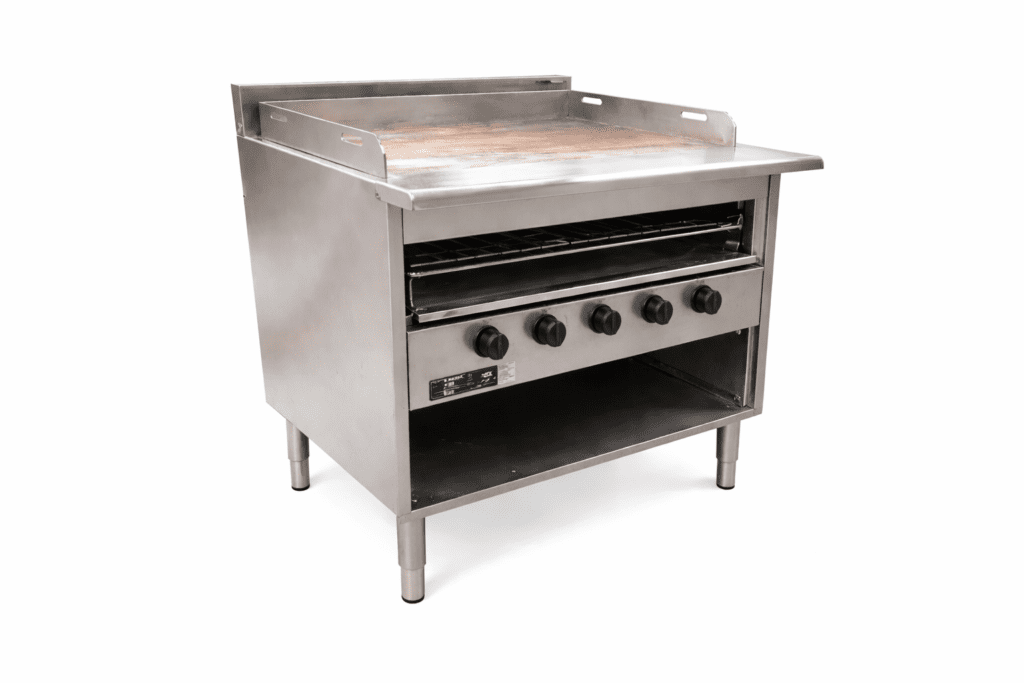5 Burner Griddle Plate with Toaster Underneath