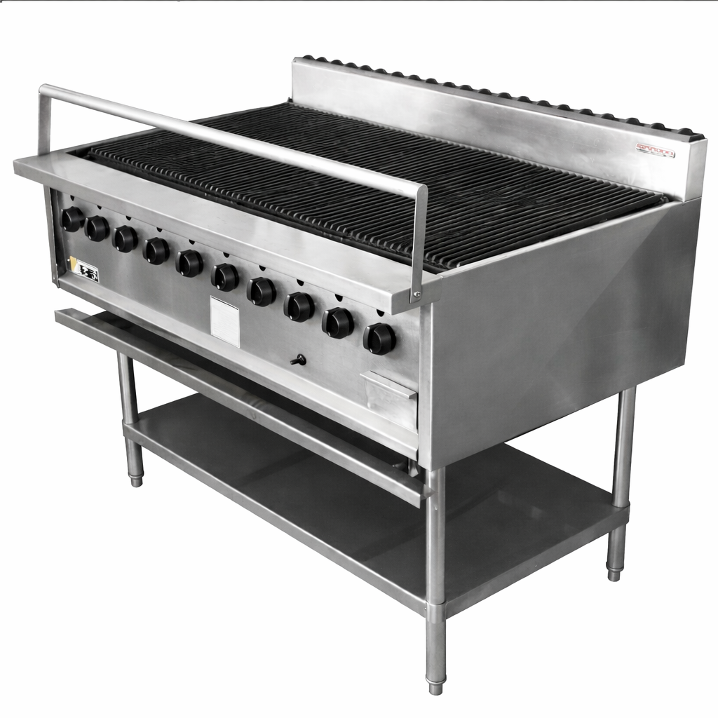 Oxford 9 Burner BBQ Chargrill with 880mm Hot Plate
