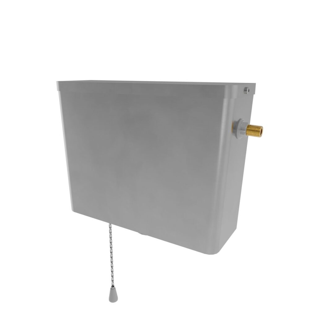 Stainless Steel Pull Chain Cistern with Left Side Entry