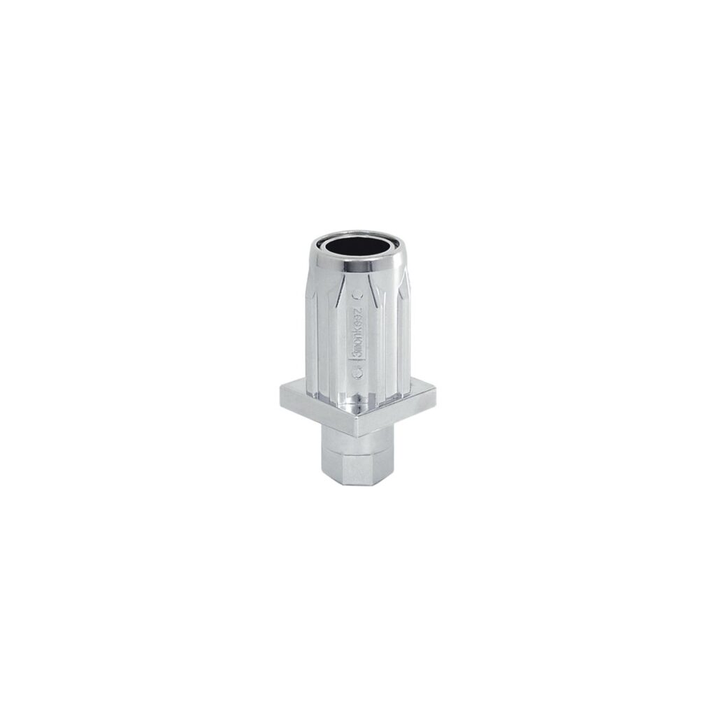 Zinc Die-Cast Chrome Plated Adjustable Hex Foot To Suit 25mm Square Tube - FH-26