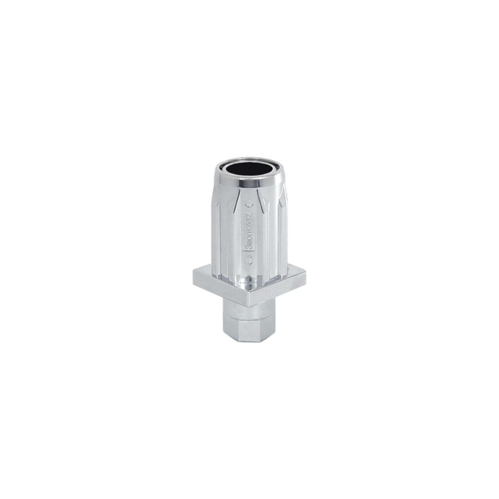 Zinc Die-Cast Chrome Plated Adjustable Hex Foot To Suit 32mm Square Tube - FH-27